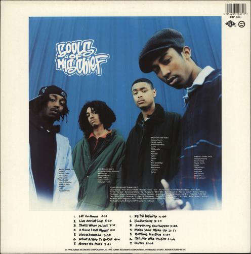Souls Of Mischief 93 'Til Infinity UK vinyl LP album (LP record